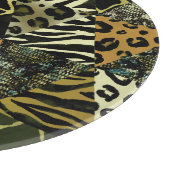 Patchwork Safari: Waterverf Dierenprint. Snijplank (Hoek)