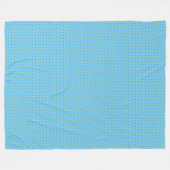 Patchwork Saint Lucia Vlag Patroon Fleece Deken (Voorkant (Horizontaal))