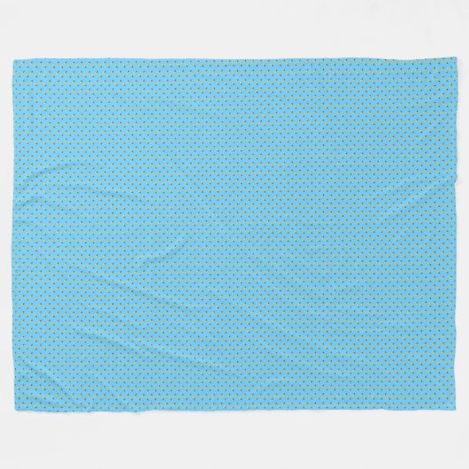 Patchwork Saint Lucia Vlag Patroon Fleece Deken (Voorkant (Horizontaal))