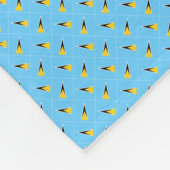 Patchwork Saint Lucia Vlag Patroon Fleece Deken (Hoek)