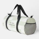 Patchwork Salie Groene Bloemige Vintage Duffle Tas (Rechterhoek)