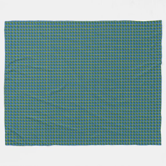 Patchwork Salomonseilanden Vlag patroon Fleece Deken (Voorkant (Horizontaal))