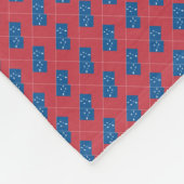 Patchwork Samoa Vlag Patroon Fleece Deken (Hoek)