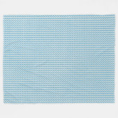 Patchwork San Marino Vlag Patroon Fleece Deken (Voorkant (Horizontaal))