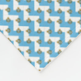 Patchwork San Marino Vlag Patroon Fleece Deken