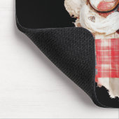 Patchwork Santa Claus Face Preppy Girly Christmas  Muismat (Hoek)