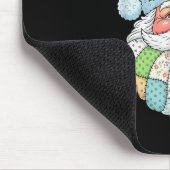 Patchwork Santa Claus Face Preppy Girly Christmas  Muismat (Hoek)