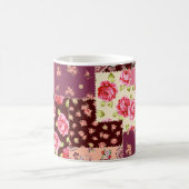 Patchwork Schattige naadloos patroon Koffiemok (Center)