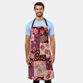 Patchwork Schattige naadloos patroon Schort (Gedragen)
