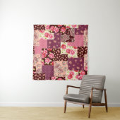 Patchwork Schattige naadloos patroon Wandkleed (In situ)