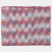 Patchwork Servië Vlag Patroon Fleece Deken (Voorkant (Horizontaal))