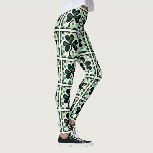Patchwork Shamrock Leggings (Rechts)