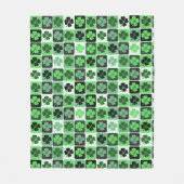 Patchwork Shamrocks Fleece Deken (Voorkant)