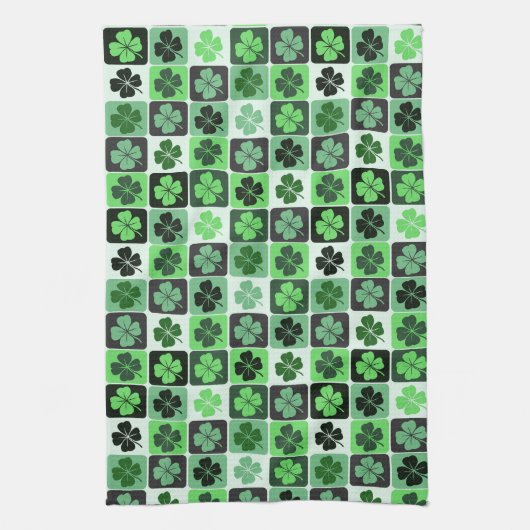 Patchwork Shamrocks Theedoek (Verticaal)