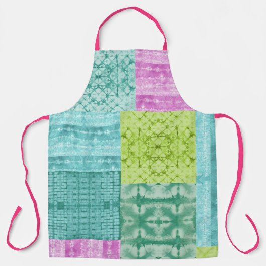 Patchwork Shibori Schort (Voorkant)