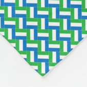 Patchwork Sierra Leone Vlag Patroon Fleece Deken (Hoek)