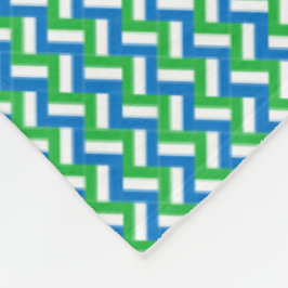 Patchwork Sierra Leone Vlag Patroon Fleece Deken