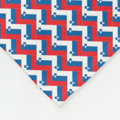 Patchwork Slovenië Vlag Patroon Fleece Deken (Hoek)