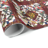  patchwork sluit Floral Wrapping Paper af Cadeaupapier (Rol Hoek)