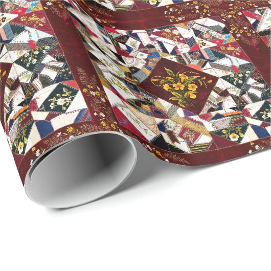  patchwork sluit Floral Wrapping Paper af Cadeaupapier (Rol Hoek)