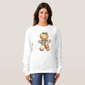 Patchwork Sneeuwman Kerstmis Trui (Voorkant volledig)