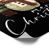 Patchwork Snowman,patchwork Christmas Tree Funny G Poster (Hoek)