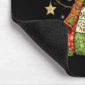 Patchwork Snowman Preppy Girly Christmas Xmas Holi Muismat (Hoek)