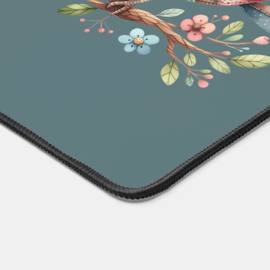 Patchwork Songbird op Blooming Branch Bureaumat (Hoek)