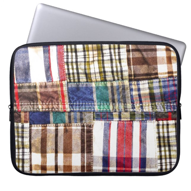 Patchwork-spel Laptop Sleeve (Voorkant)