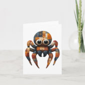Patchwork Spider Groetjes Kaart (Voorkant)