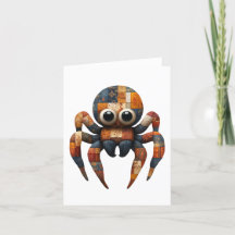 Patchwork Spider Groetjes Kaart