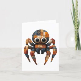Patchwork Spider Groetjes Kaart