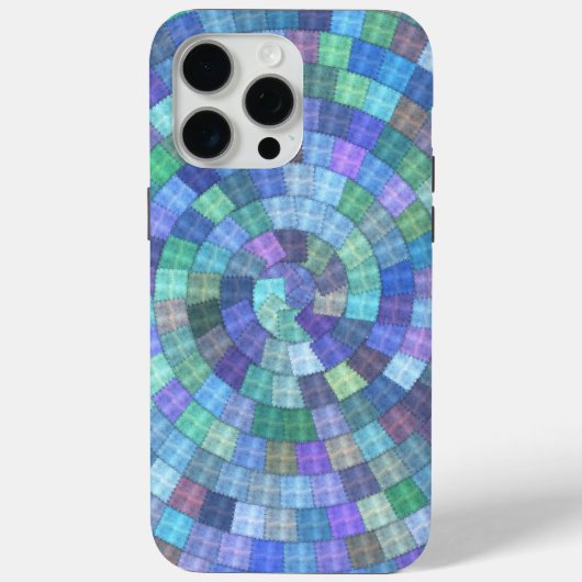 Patchwork Spiraal Quilt iphone Stoer Case-Mate iPhone Case (Achterkant)