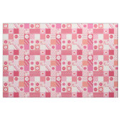 Patchwork Square Love XOXO Pink Hearts Valentijn Stof (Fat Quarter)