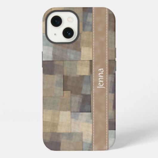 Patchwork Squares iPhone Hoesje (Achterkant)