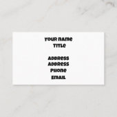 Patchwork Standard, 3,5 x 2,0-inch Visitekaartje (Achterkant)