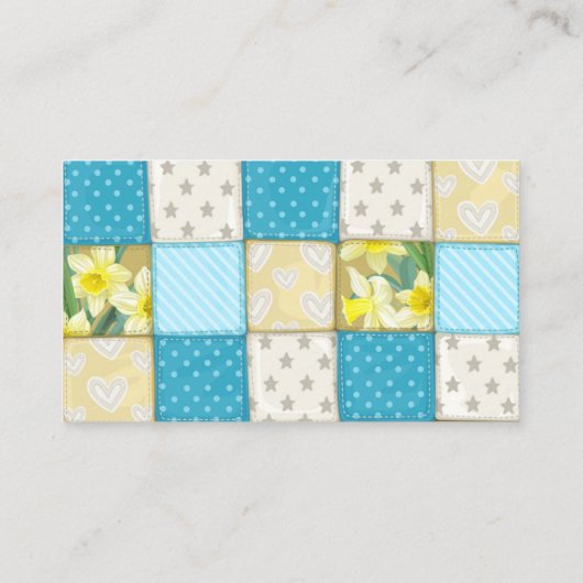 Patchwork Standard, 3,5 x 2,0-inch Visitekaartje (Achterkant)