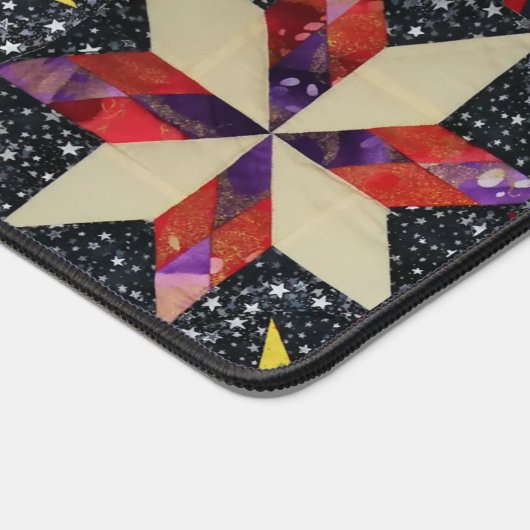 Patchwork Ster Dekentpatroon Bureaumat (Hoek)