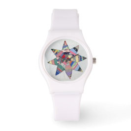 Patchwork sterrenwacht horloge