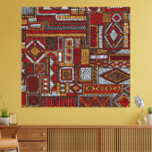 Patchwork stijl geborduurde etnische print (Insitu (Woonkamer))