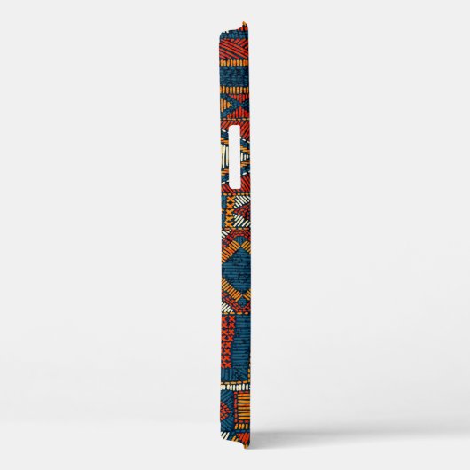 Patchwork stijl geborduurde  print Case-Mate iPhone case (Achterkant / Rechts)