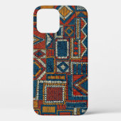 Patchwork stijl geborduurde print Case-Mate iPhone case (Achterkant)