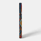 Patchwork stijl geborduurde print iPhone hoesje (Linkerkant)