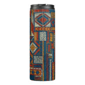 Patchwork stijl geborduurde print thermosbeker (Achterkant)