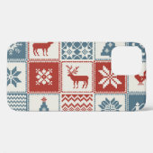 Patchwork stijl: Kerst ornamentaal patroon Case-Mate iPhone Case (Achterkant (horizontaal))