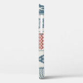 Patchwork stijl: Kerst ornamentaal patroon Case-Mate iPhone Case (Achterkant / Links)