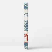 Patchwork stijl: Kerst ornamentaal patroon Case-Mate iPhone Case (Achterkant / Rechts)