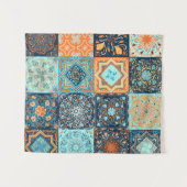 Patchwork-stijl. Naadloos patroon van 16 decoratie Wandkleed (Voorkant (horizontaal))