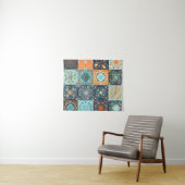 Patchwork-stijl. Naadloos patroon van 16 decoratie Wandkleed (In Situ (horizontaal))