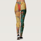 Patchwork  stijl Quilt Art Leggings (Achterkant)